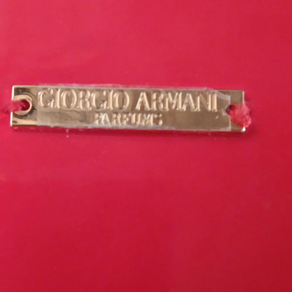 Giorgio Armani Parfums Red Makeup Bag Wristlet | NWOT